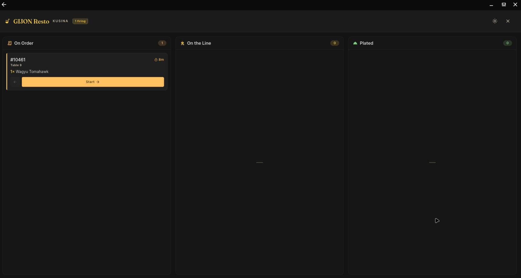 Screenshot of the Coffee Rest point of sale and inventory system